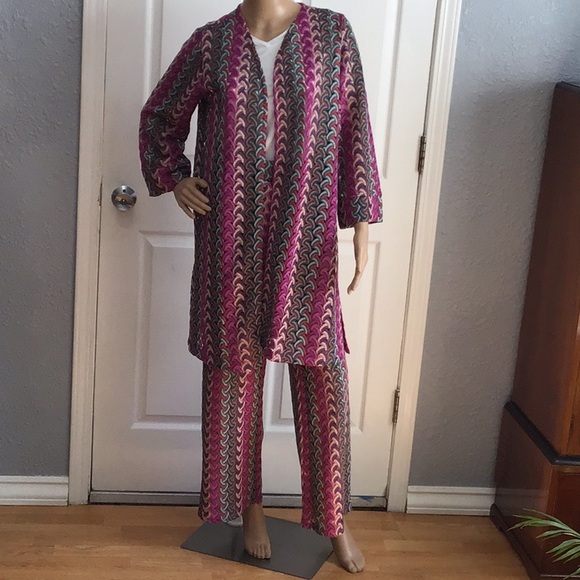 💥G BY GIULIANA💥💥.     MULTICOLOR  CROCHET  2 PIECE SET - Picture 1 of 9